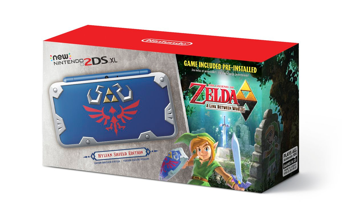 Nintendo เอาใจเเฟน Zelda เตรียมวางจำหน่าย New Nintendo 2DS XL Hyrlian Shield Edition