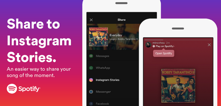 Spotify เปิดตัวฟีเจอร์ใหม่ ให้ผู้ใช้สามารถแชร์เพลงลง Instagram ได้แล้ว
