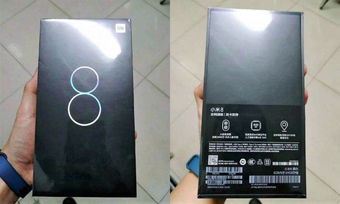 ภาพหลุดกล่องบรรจุภัณฑ์ Xiaomi Mi 8 : ยืนยันมีกล้องหลังคู่, GPS คู่ และ Snapdragon 845