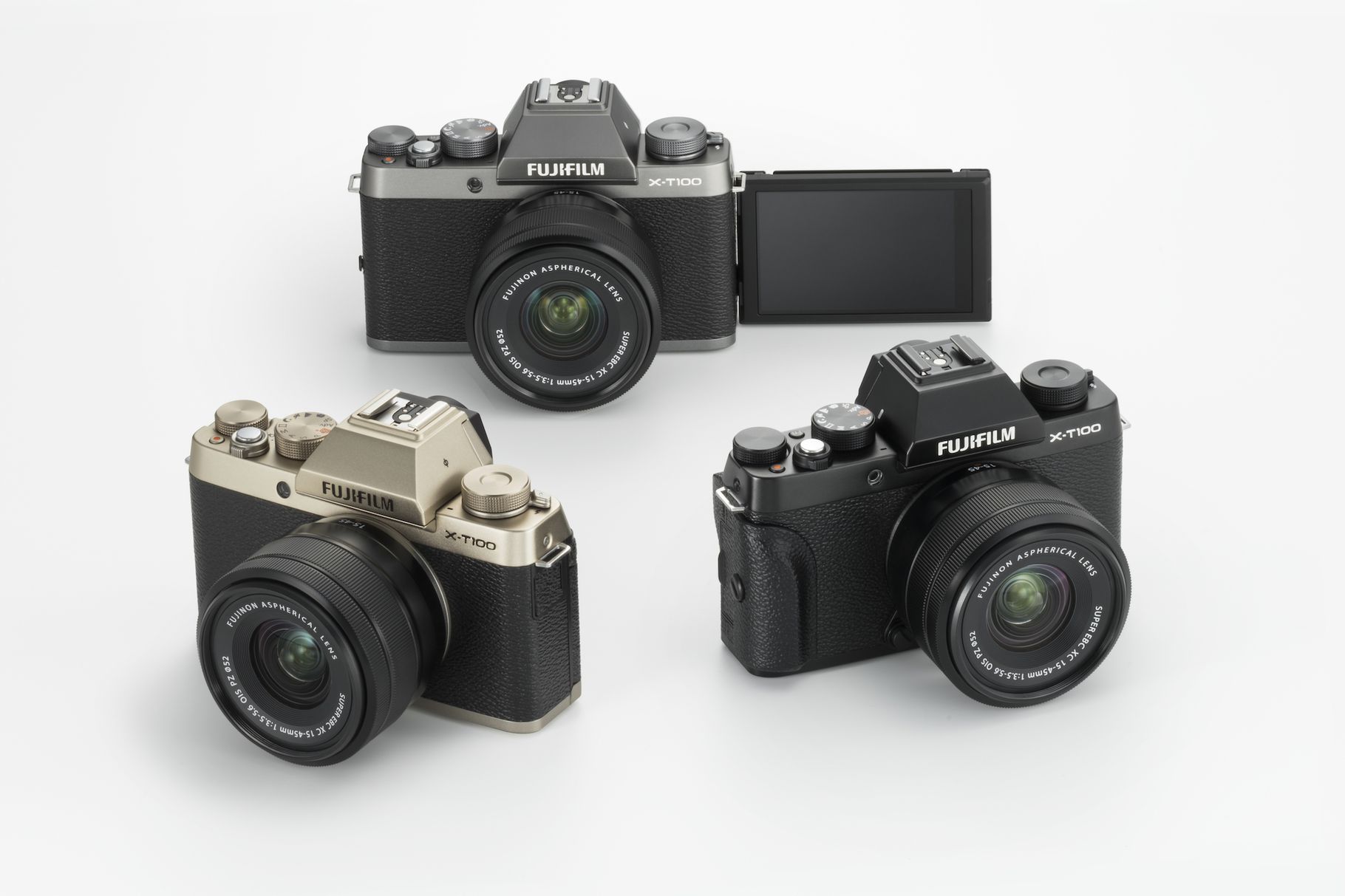 Fujifilm เปิดตัว X-T100 กล้อง Mirrorless ทรง DSLR ระดับน้องเล็กสุด!