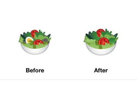 Google ปรับแก้ Emoji สลัดผัก ด้วยการเอาไข่ออกไปเพื่อชาววีแกน
