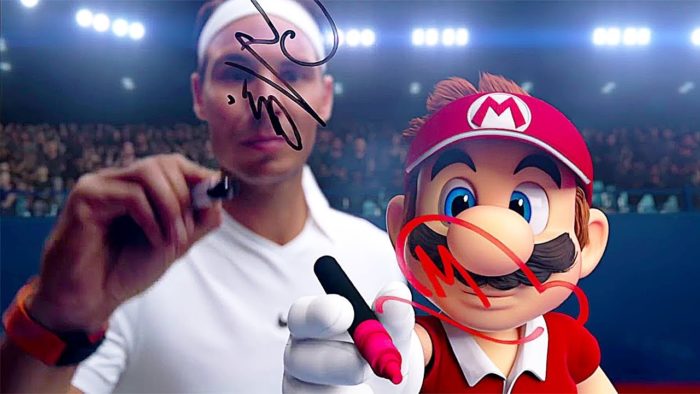 ชมลุงหนวด Mario ตีเทนนิสแข่งกับ Rafael Nadal ในเกม Mario Tennis Aces