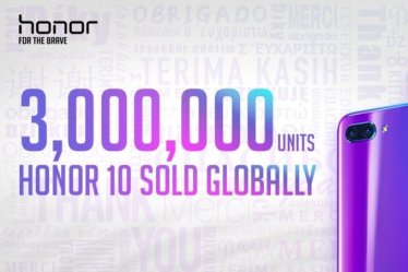 Honor 10 ทำยอดขายทะลุ 3 ล้านเครื่องแล้ว : แบรนด์เติบโตขึ้น 150% ในครึ่งแรกปี 2018