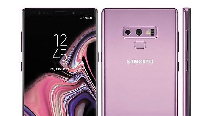หลุด! ภาพเรนเดอร์อย่างเป็นทางการ Samsung Galaxy Note 9 สีม่วง Lilac Purple