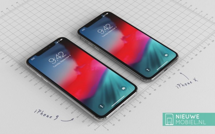 ยลโฉมภาพเรนเดอร์ iPhone 9 จอ LCD 6.1 นิ้ว ประกบ iPhone X