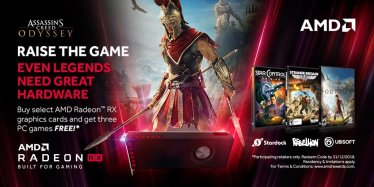 AMD จัดโปรโมชั่นพิเศษแถมเกม Assassin’s Creed Odyssey ฟรีให้กับผู้ที่ซื้อการ์ดจอ