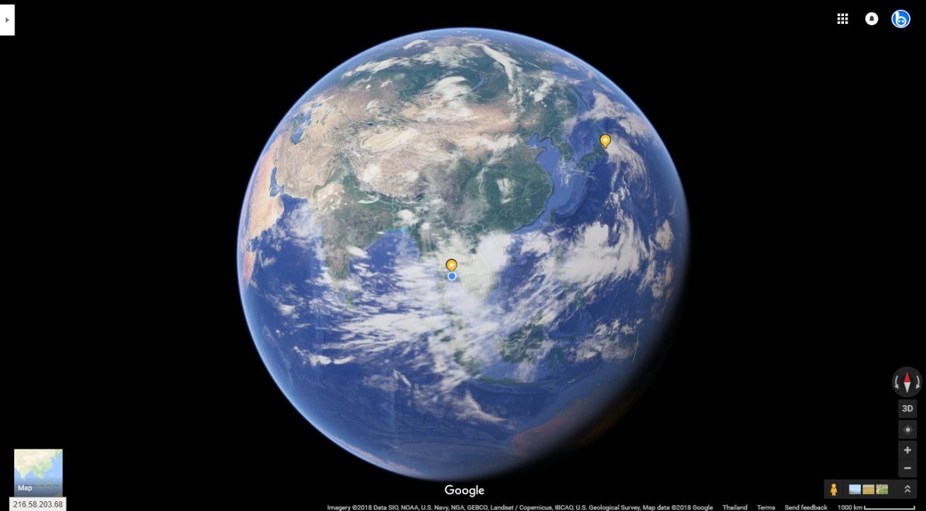Google Maps เปลี่ยนการแสดงแผนที่แบบใหม่จากแผ่นกระดาษ 2 มิติ เป็นลูกโลก 3 มิติ