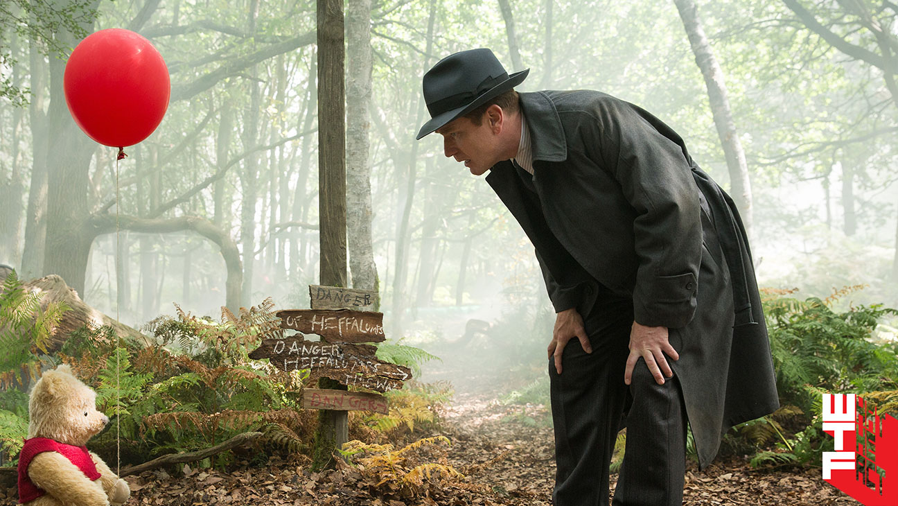 Christopher Robin (Ewan McGregor) with his longtime friend Winnie the Pooh in Disney’s live-action adventure CHRISTOPHER ROBIN.