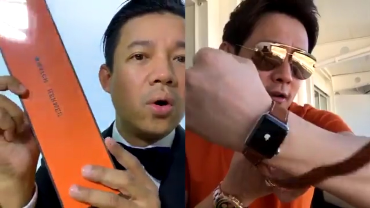 หนุ่ย พงศ์สุข และ ฟลุค เกริกพล แกะกล่อง Apple Watch Hermès Series 4 ราคาครึ่งแสน!