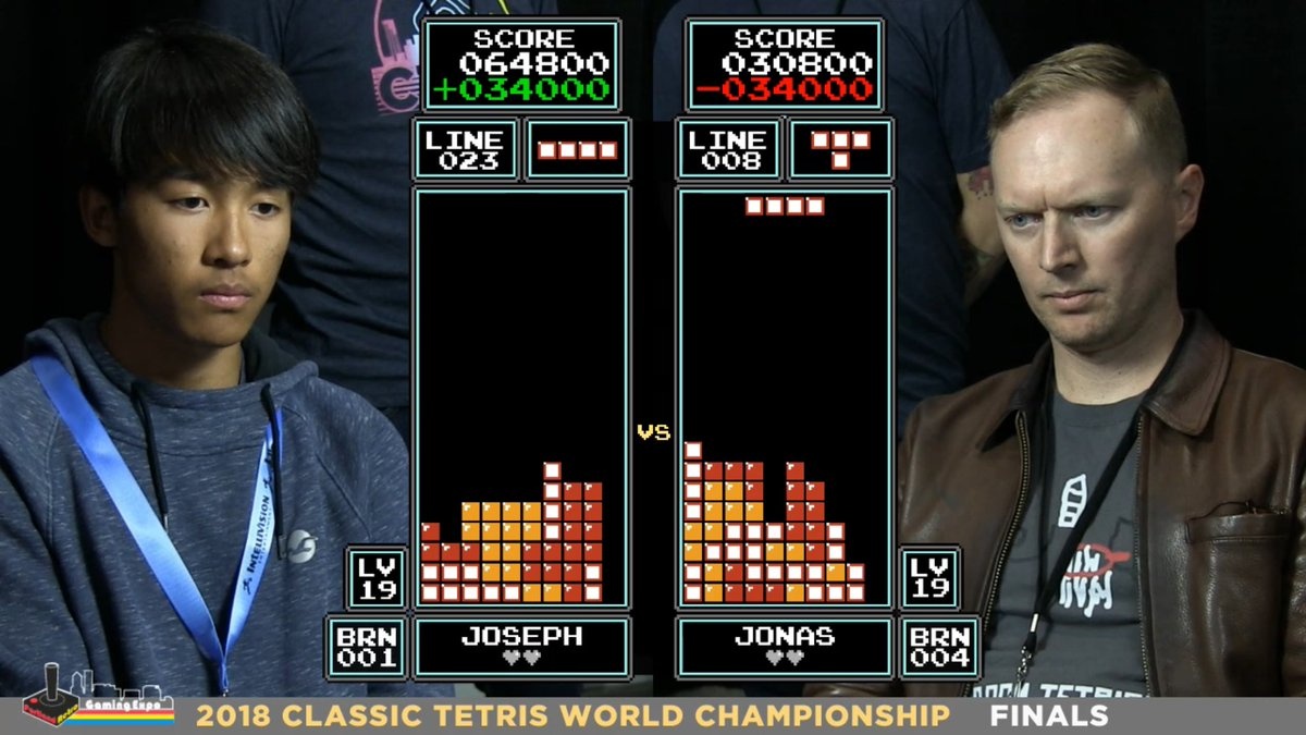 เด็กหนุ่มวัย 16 ปี พลิกเอาชนะเเชมป์ 7 สมัย ในงานเเข่ง Classic Tetris World Championship