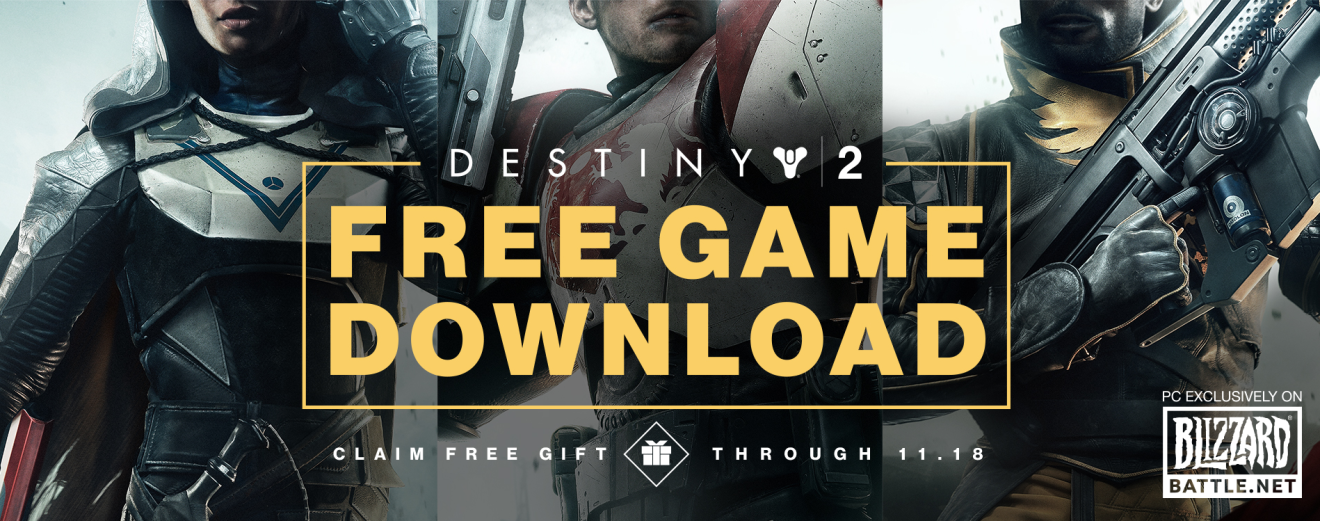 Destiny 2 แจกฟรีสำหรับผู้เล่นชาว PC Battle.net เท่านั้น !!