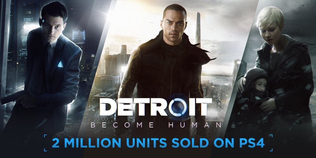 Detroit: Become Human ทำยอดขายทะลุ 2 ล้านชุดแล้ว