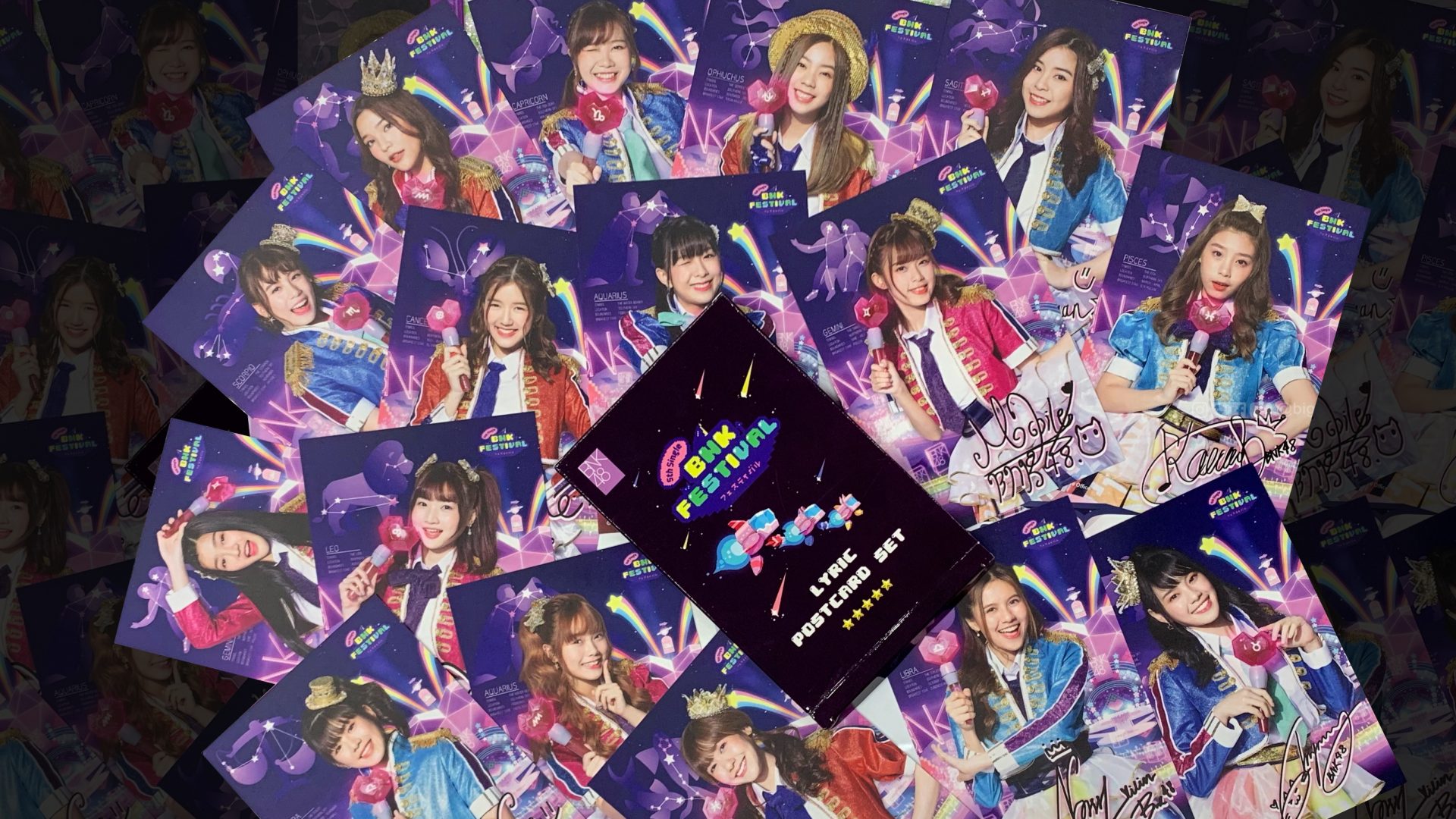 แกะกล่อง LYRIC POSTCARD SET โปสการ์ดเนื้อเพลง BNK FESTIVAL