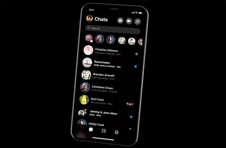 Facebook Messenger Dark Mode