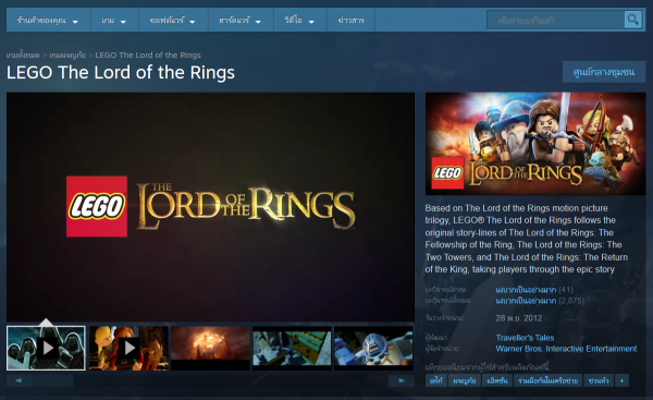 Lego: The Lord of The Rings Steam