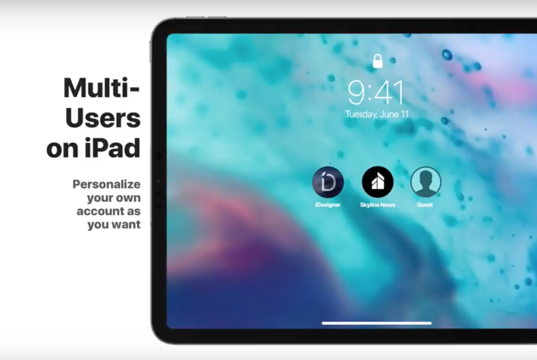 คอนเซปต์ iOS 13 มี Dark Mode, รองรับการทำงานหลายบัญชีบน iPad และเน้นปรับปรุงดีไซน์เป็นหลัก