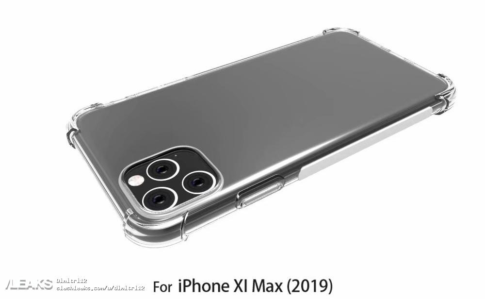 คอนเฟิร์มกล้องหลัง 3 ตัว! สื่อนอกเผยภาพเรนเดอร์เคส iPhone XI Max 2019