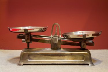 Old antique iron scales