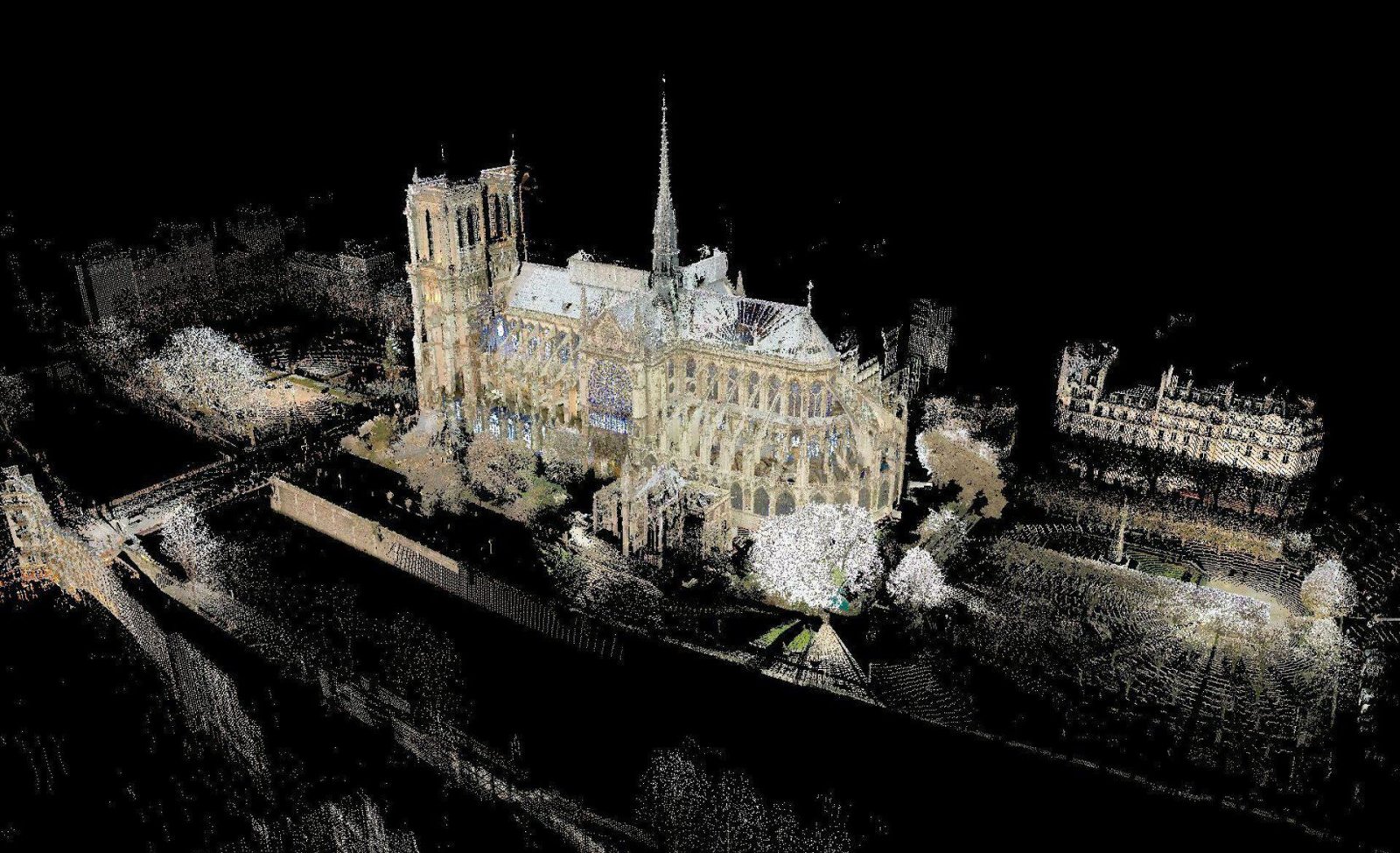 คืบหน้า! เตรียมกางแบบแปลน 3D laser ซ่อมแซมมหาวิหาร Notre Dame