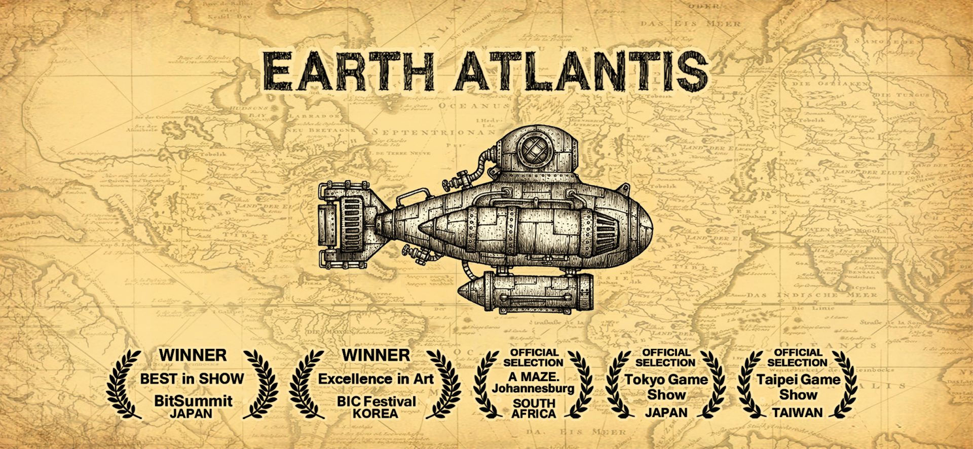 Earth Atlantis วางจำหน่ายแล้ว บน Mac App Store และ Steam