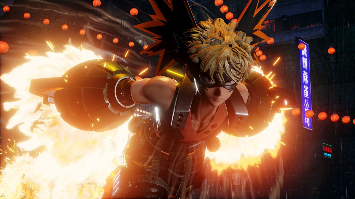 Jump Force เผยภาพสกรีนช็อตแรกของ DLC บาคุโก คัตสึกิ