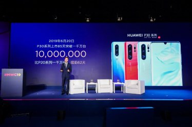 Huawei ขายสมาร์ตโฟน P30 Series ไปได้แล้วกว่า 10 ล้านเครื่องใน 3 เดือน!
