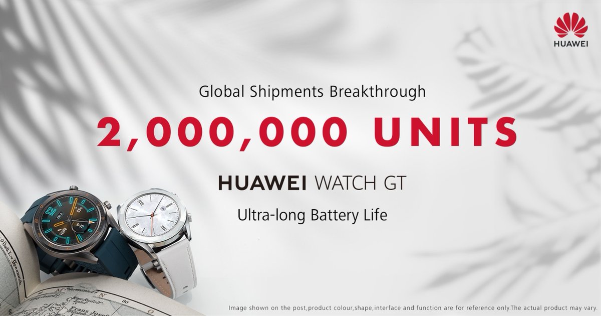 Huawei Watch GT สมาร์ตวอชแบตอึด ราคาถูก ขายไปแล้วกว่า 2 ล้านเรือน!