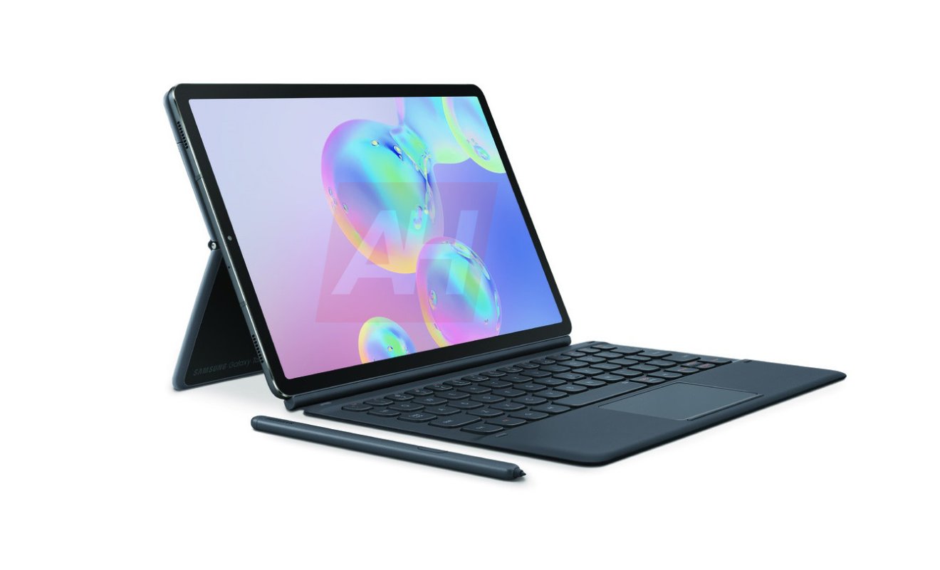 หลุดภาพเรนเดอร์ Samsung Galaxy Tab S6 กล้องหลังคู่แนวตั้ง พร้อมร่องเก็บปากกา