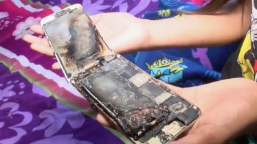 เกิดเหตุ iPhone ระเบิด โชคดีหนูน้อยวัย 11 ขวบไหวตัวทัน!