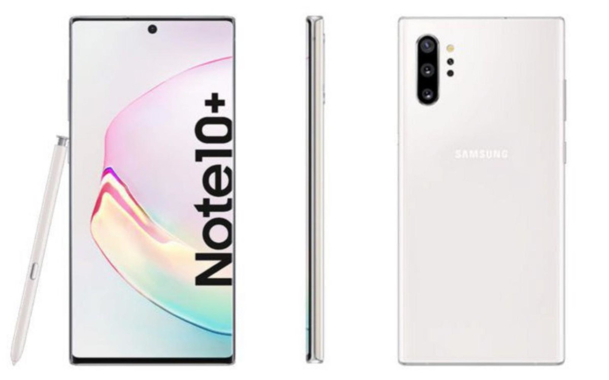 หลุดต่อเนื่องก่อนเปิดตัว : Samsung Galaxy Note 10+ สี Aura White ขาวใสสะอาดตา