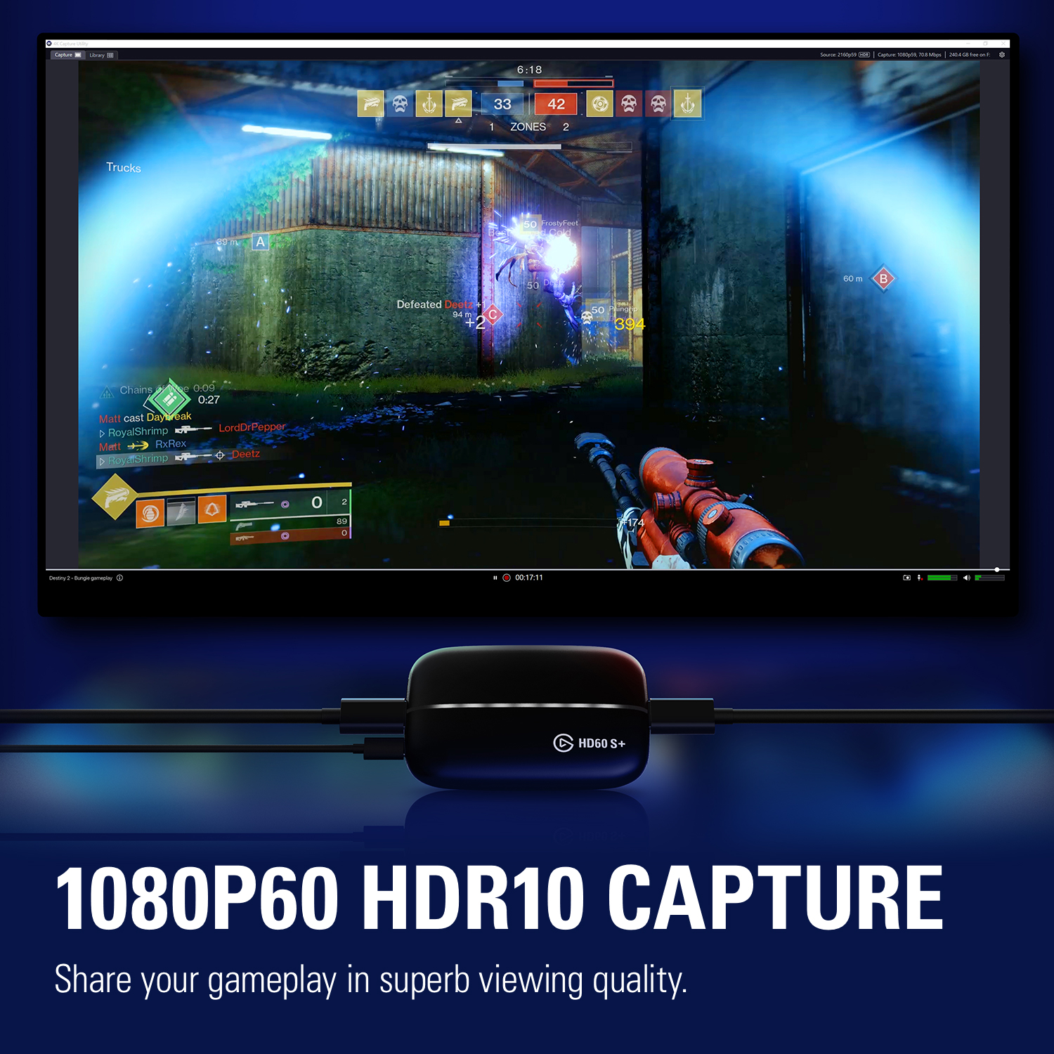 สร้างคอนเทนต์เกมสตรีมมิงอย่างไร้ข้อจำกัดไปกับ Elgato HD60 S+ การ์ดวิดีโอแคปเจอร์ใหม่จาก Elgato