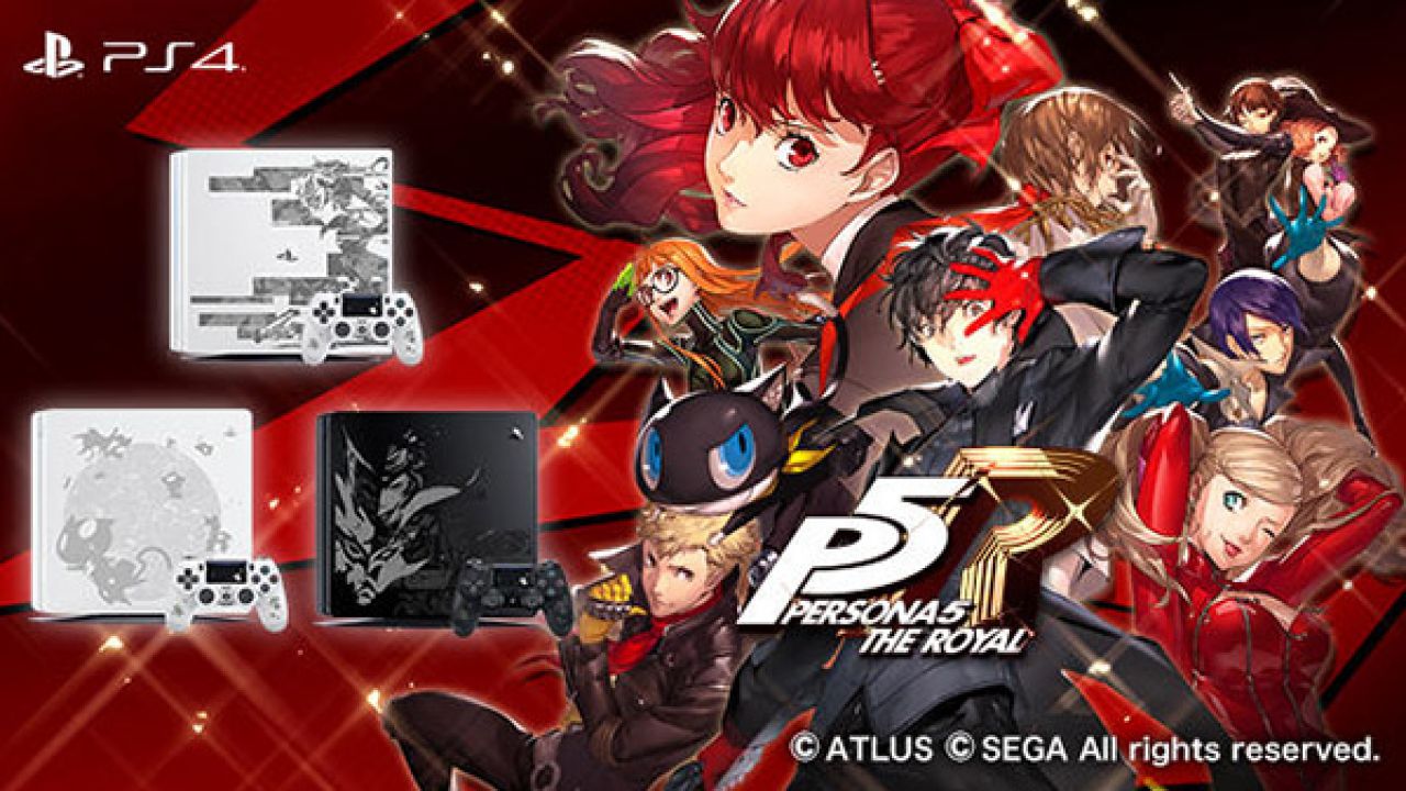 เครื่อง PS4 Pro และ PS4 ลายจากเกม Persona 5 Royal
