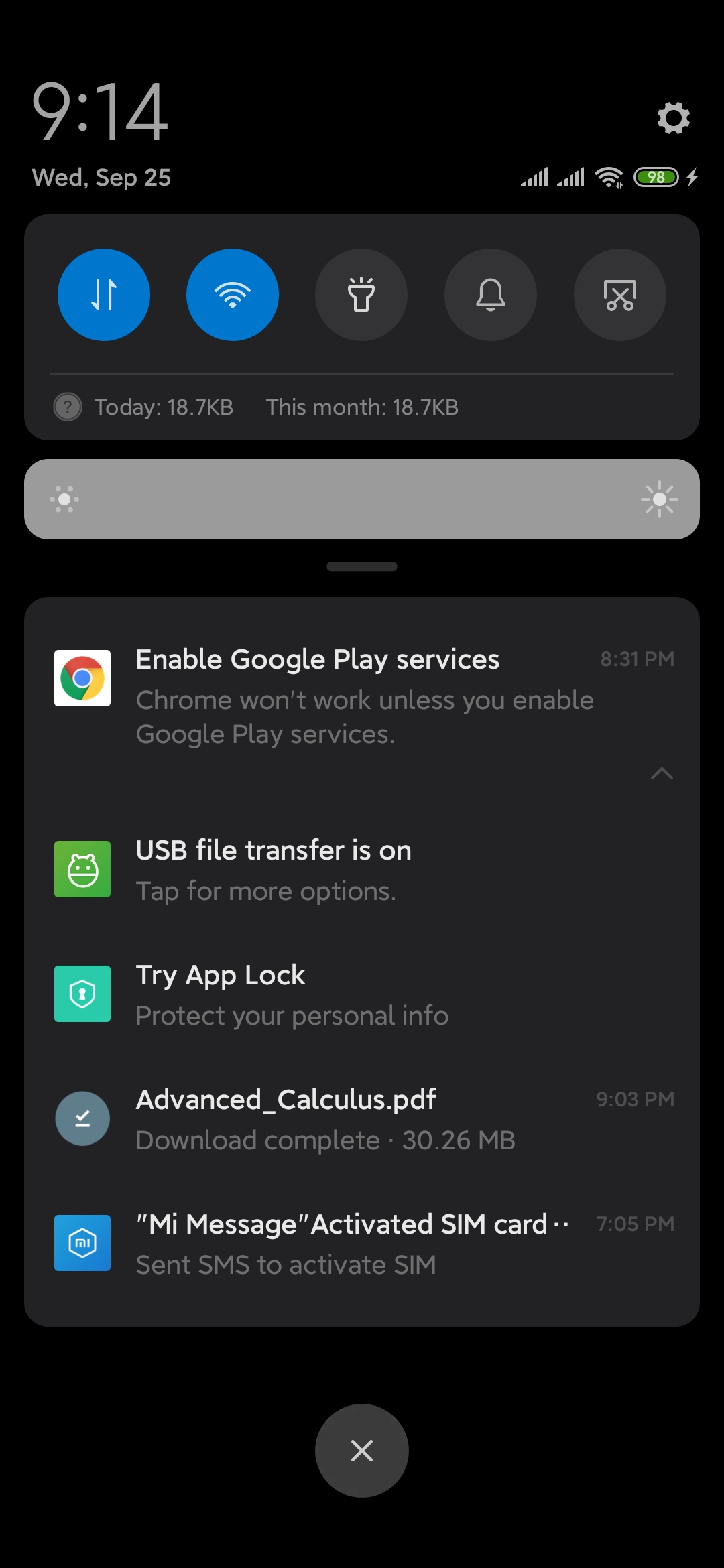 Quick Setting Dark Mode