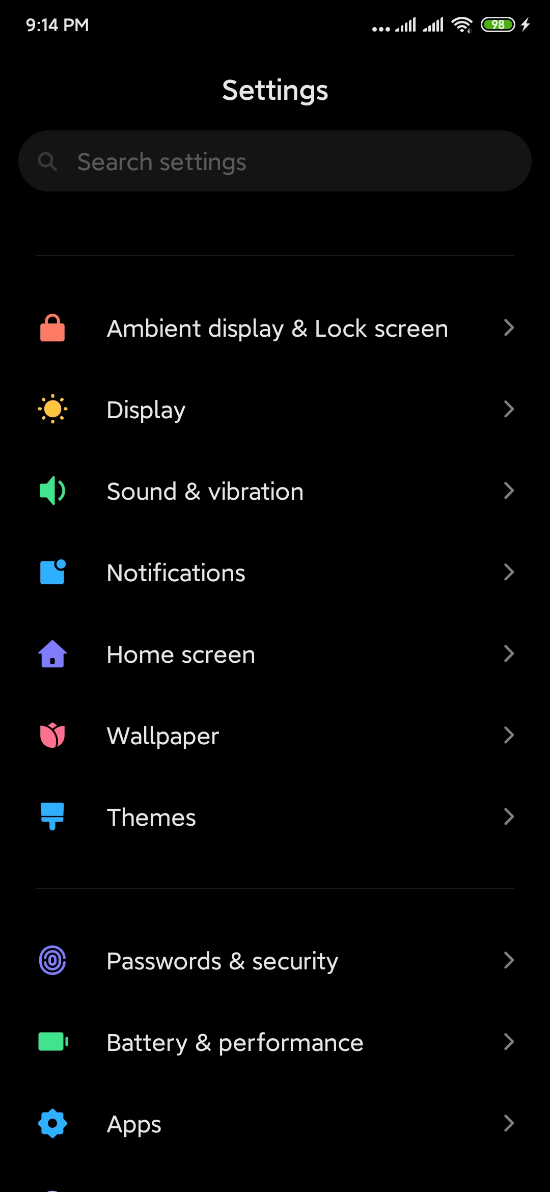 Setting Dark Mode