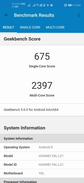 คะแนนจาก Geekbench 5