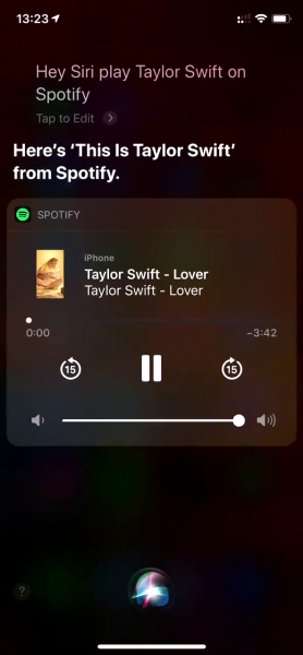 Siri + Spotify