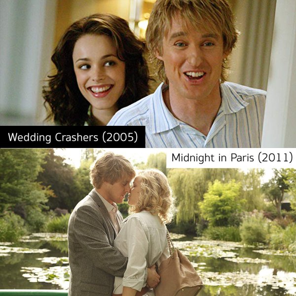 Owen Wilson และ Rachel McAdams 