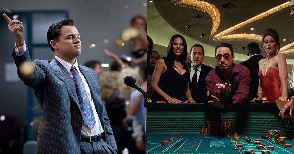 Leonardo DiCaprio รับบท Jordan Belfort / Robert Downey Jr. รับบท Tony Stark