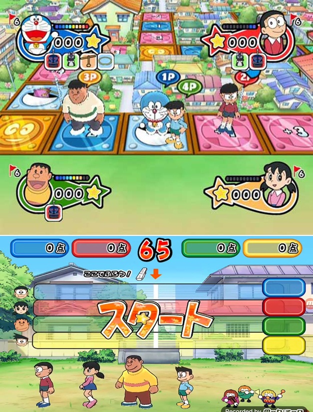 Doraemon parties on the Wii