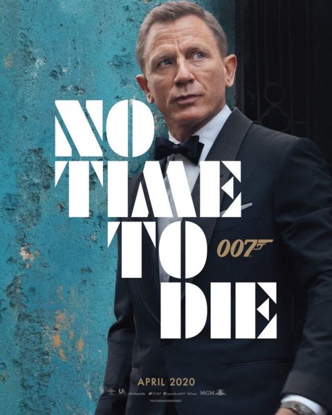 Poster ทางการของ James Bond ตอนที่ 25 No Time to Die