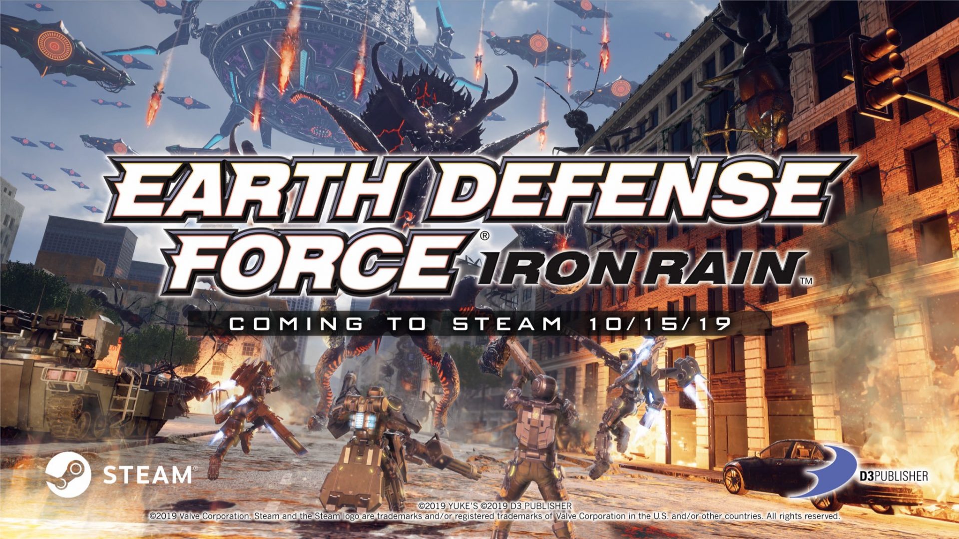Earth Defense Force: Iron Rain เวอร์ชัน PC เตรียมวางจำหน่าย 15 ต.ค. นี้