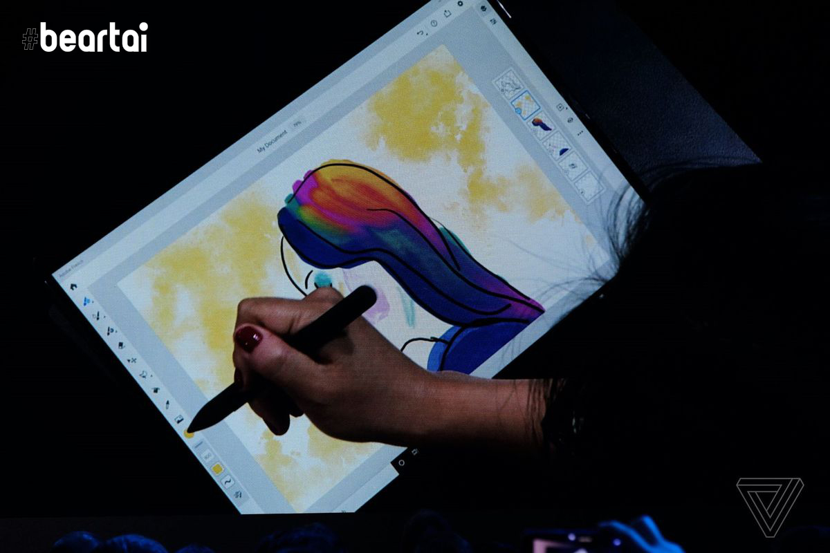 การวาดภาพด้วยแอป Fresco บน Surface Pro X