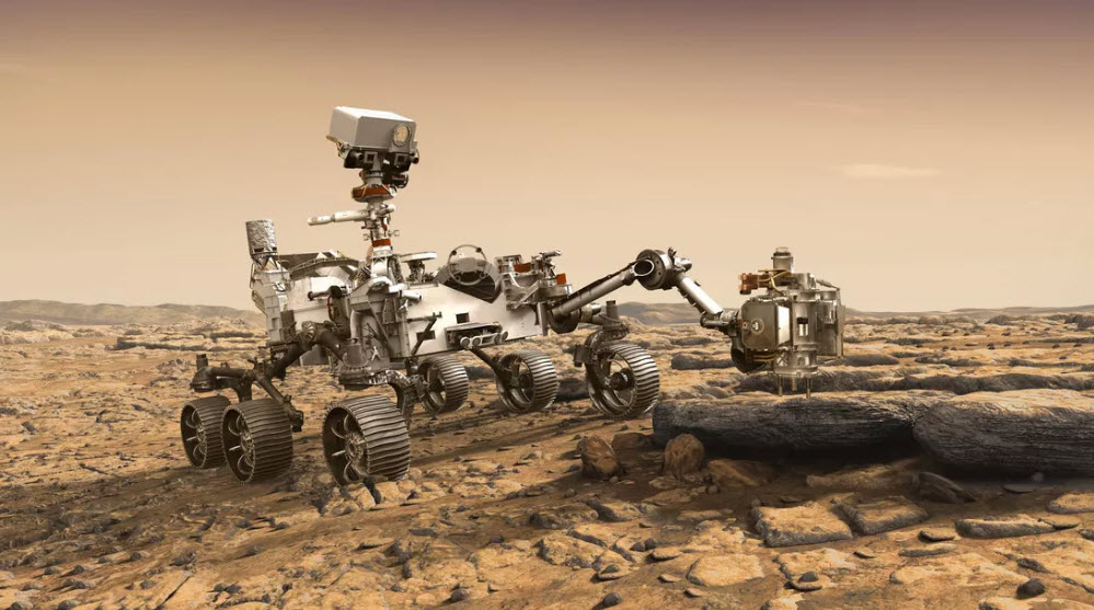 ภาพจำลองยานสำรวจ Red Planet บนดาวอังคาร