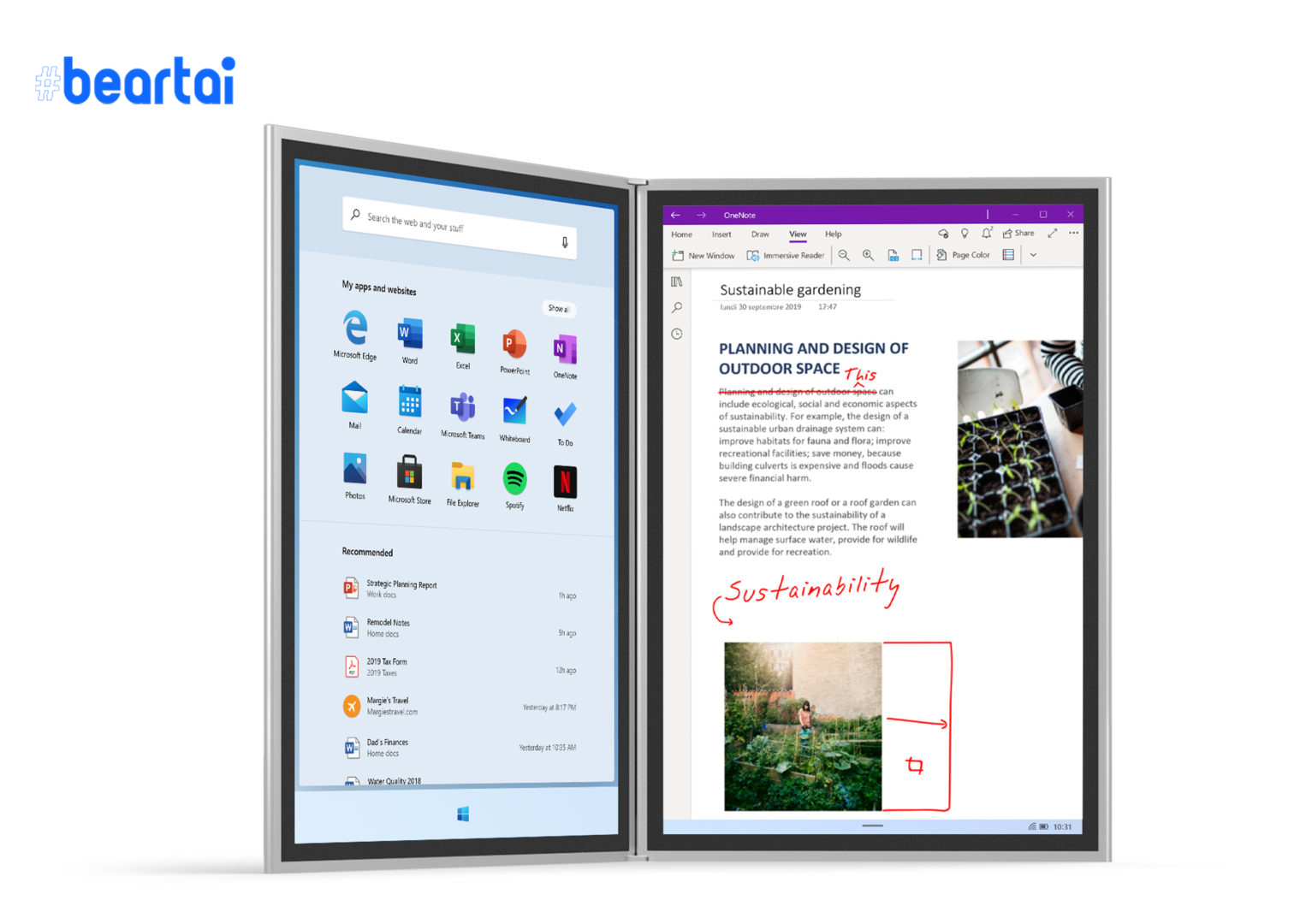 ภาพหลุด Windows 10X สามารถรองรับแล็ปท็อปเพิ่มเติมจากอุปกรณ์ 2 หน้าจอพับเก็บได้