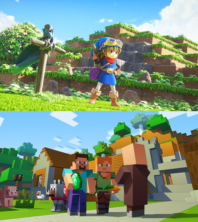 Minecraft, Dragon Quest Builders