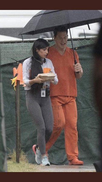 John Cena ในกองถ่าย The Suicide Squad