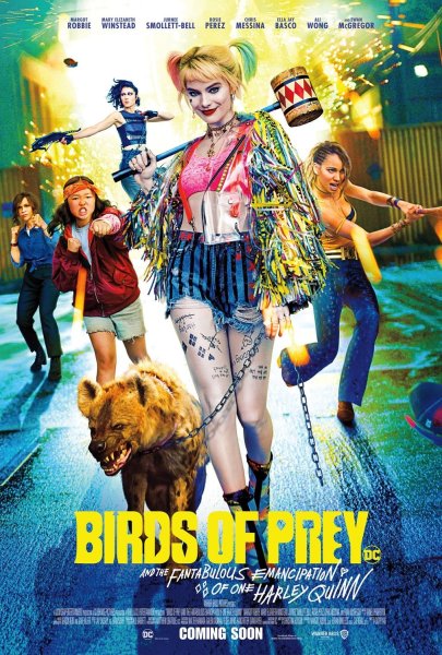 โปสเตอร์ล่าสุดของ Bird of Prey ที่มาพร้อมสีลูกกวาด