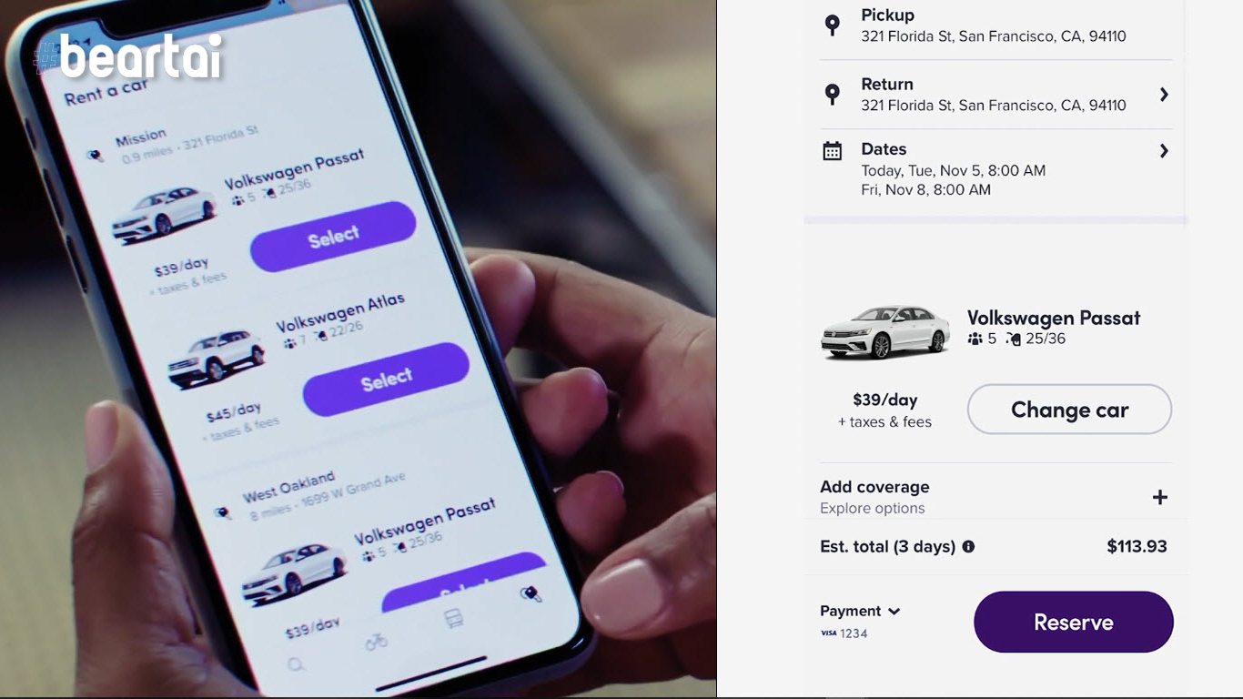 Lyft เปิดตัวบริการรถเช่าที่อ่าวซานฟรานซิสโกและลอสแองเจลิสเริ่มต้นวันละ 35 USD