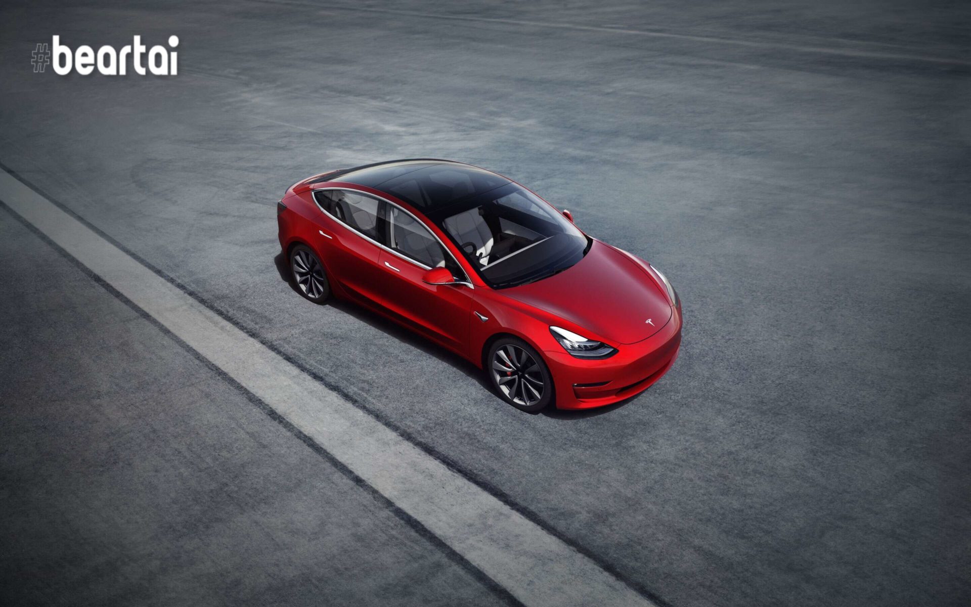 รถยนต์ไฟฟ้า Tesla Model 3 ที่ผลิตในจีน