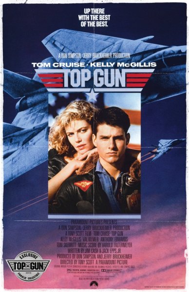โปสเตอร์หนัง Top Gun ภาคแรกเมื่อปี 1986